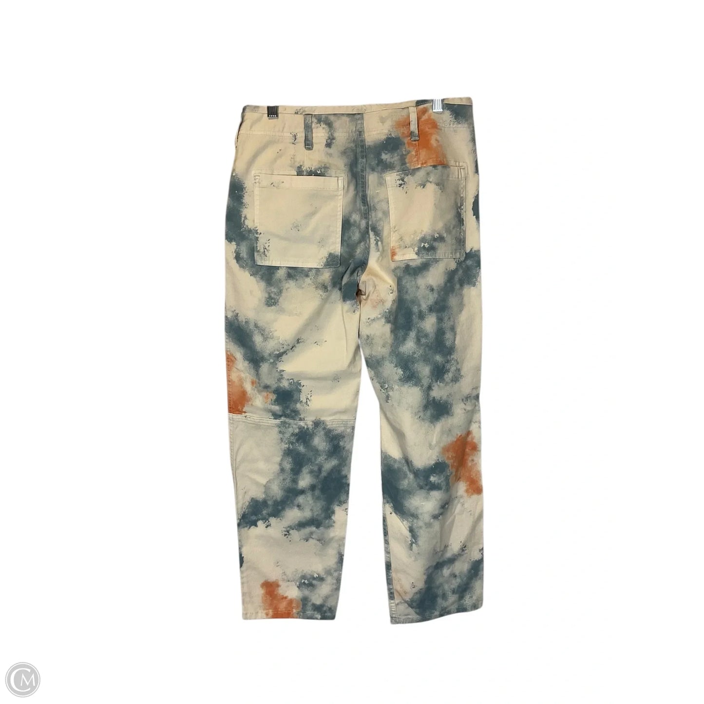 Pants Cropped By Pilcro In Blue & Cream, Size: 6