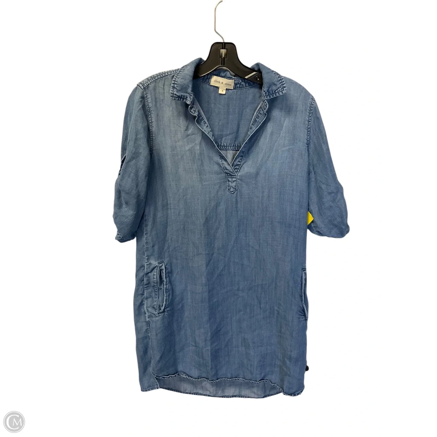 Dress Casual Short By Cloth & Stone In Blue Denim, Size: S
