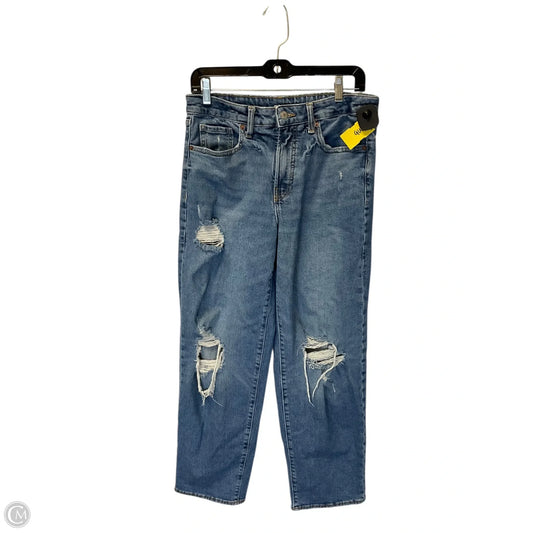 Jeans Straight By Old Navy In Blue Denim, Size: 8