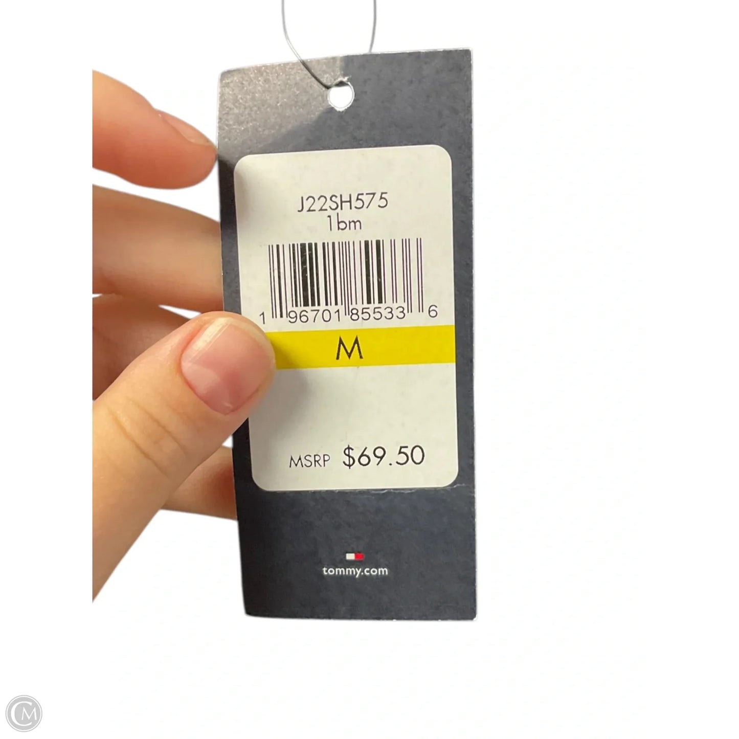 Top Long Sleeve By Tommy Hilfiger In Black, Size: M