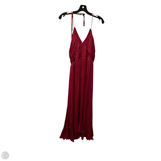 Dress Party Long By Anthropologie In Red, Size: M