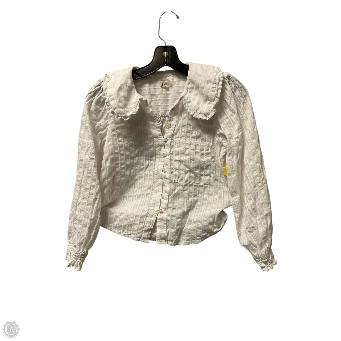 Top Long Sleeve By Pilcro In White, Size: Xs