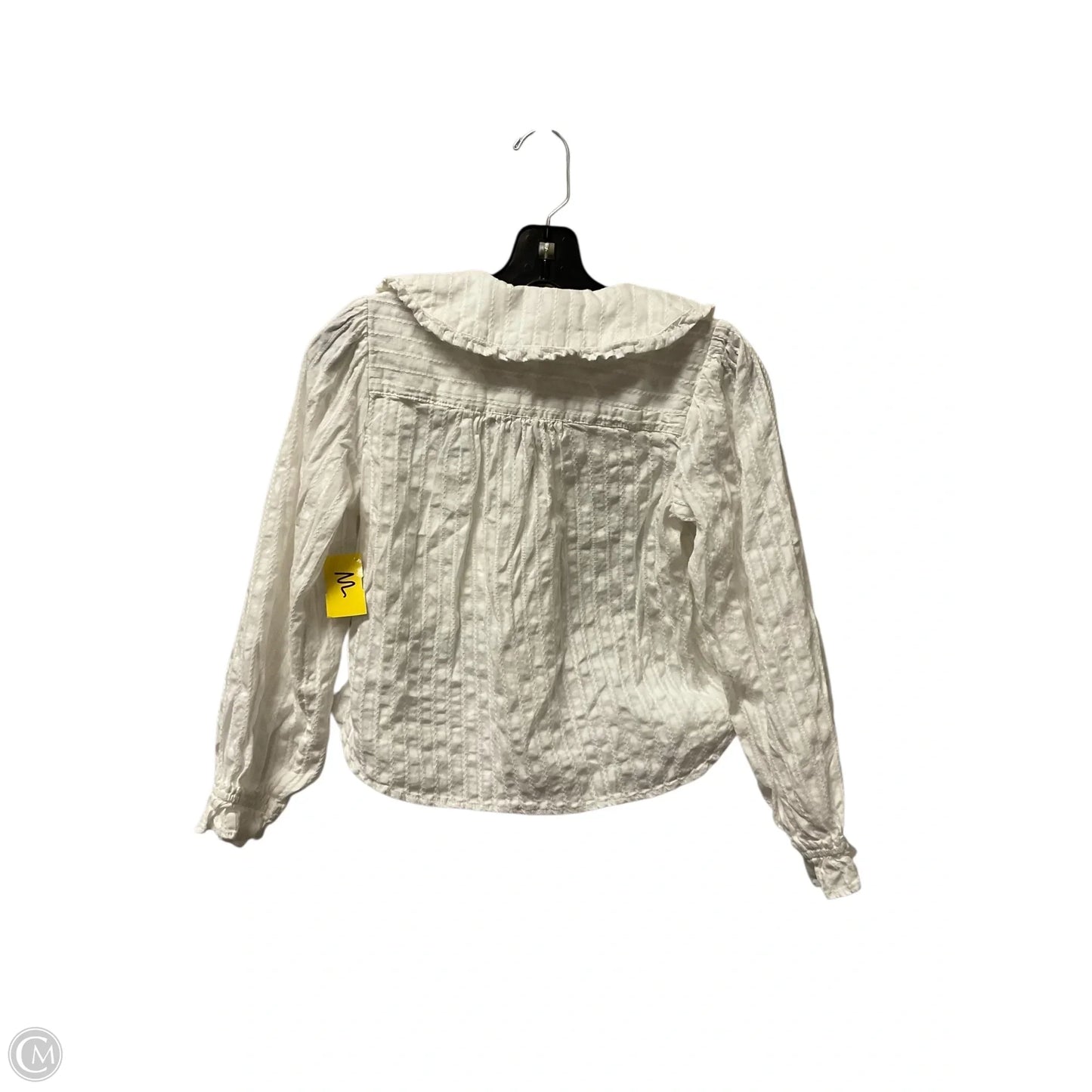 Top Long Sleeve By Pilcro In White, Size: Xs