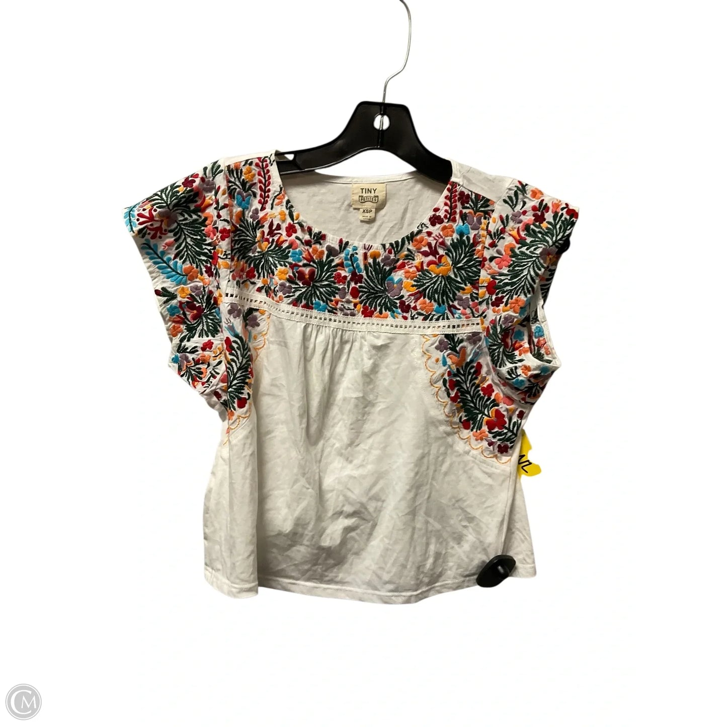 Top Short Sleeve By Anthropologie In Multi-colored, Size: Xs