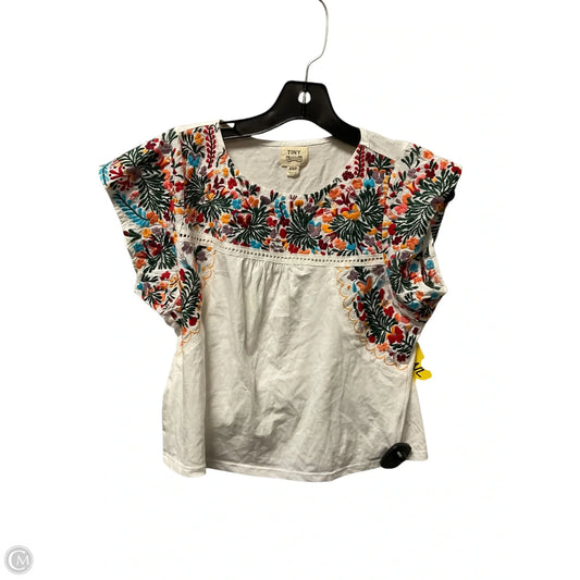 Top Short Sleeve By Anthropologie In Multi-colored, Size: Xs