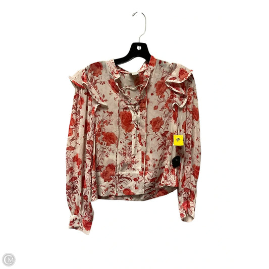 Top Long Sleeve By Maeve In Red, Size: Xs