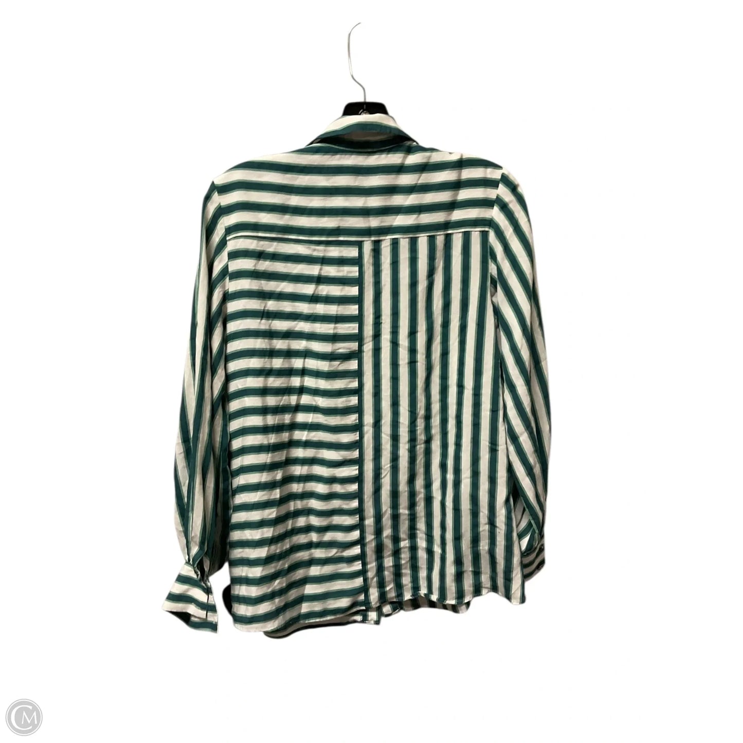 Top Long Sleeve By Maeve In Green, Size: S