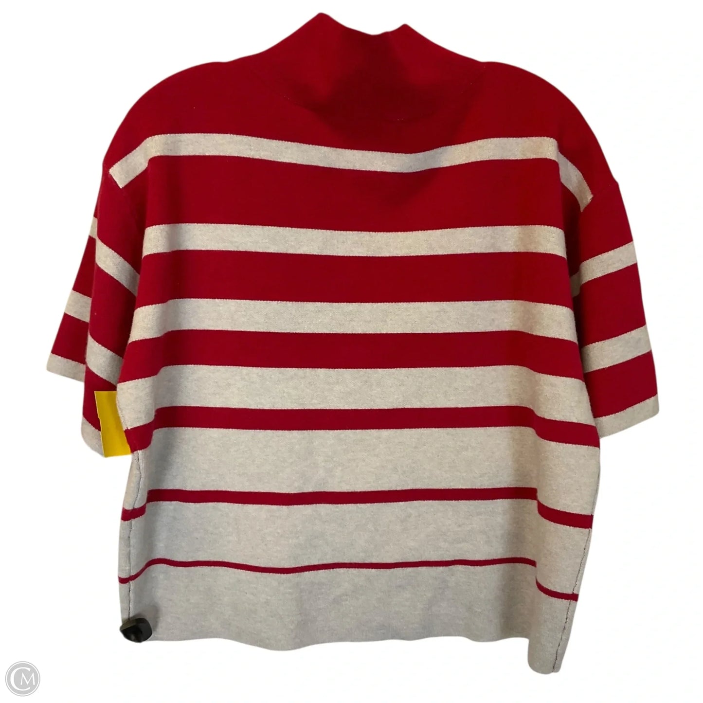 Top Short Sleeve By Maeve In Red & Silver, Size: Xs