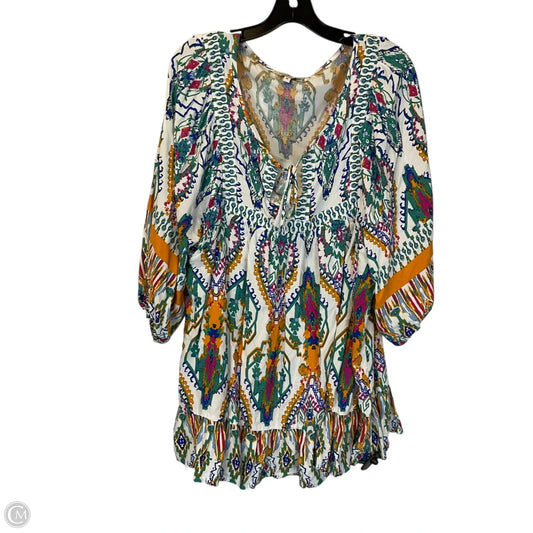 Top 3/4 Sleeve By Rachel Zoe In Multi-colored, Size: 1x