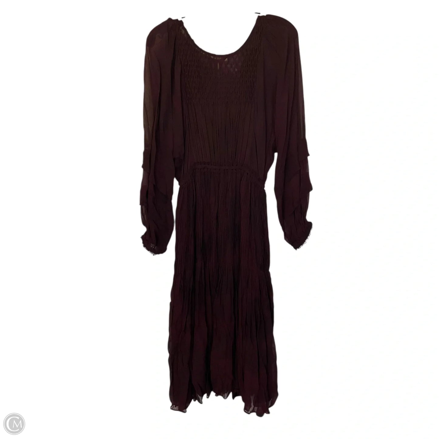 Dress Casual Midi By Loveshackfancy In Purple, Size: Xs