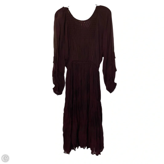 Dress Casual Midi By Loveshackfancy In Purple, Size: Xs