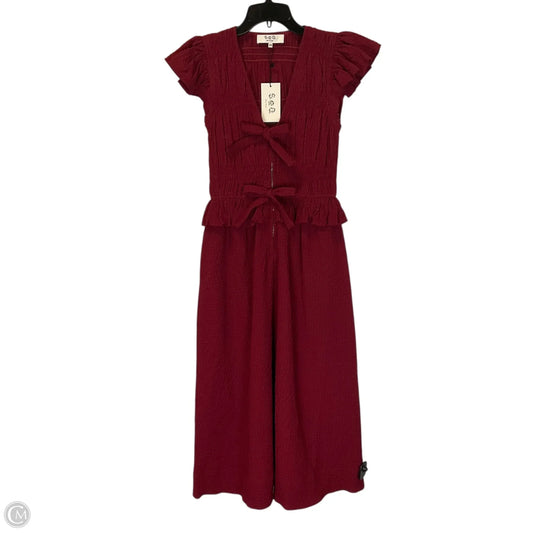 Dress Casual Midi By Cma In Red, Size: Xxs