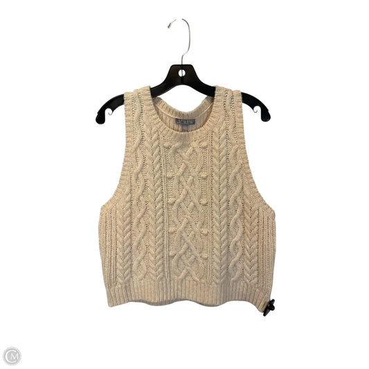 Vest Sweater By J. Crew In Cream, Size: L