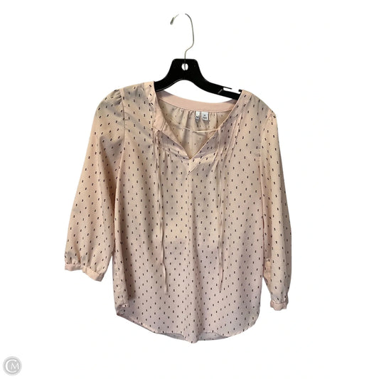 Top Long Sleeve By Elle In Pink, Size: Xs