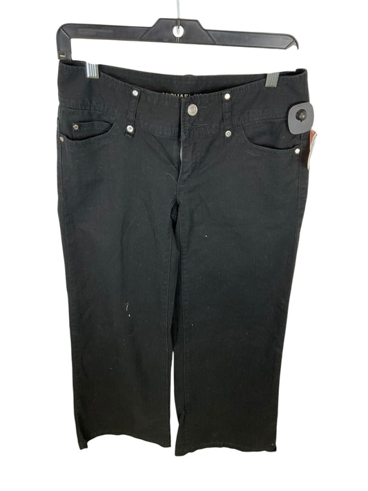 Jeans Wide Leg By Michael By Michael Kors In Black Denim, Size: 2