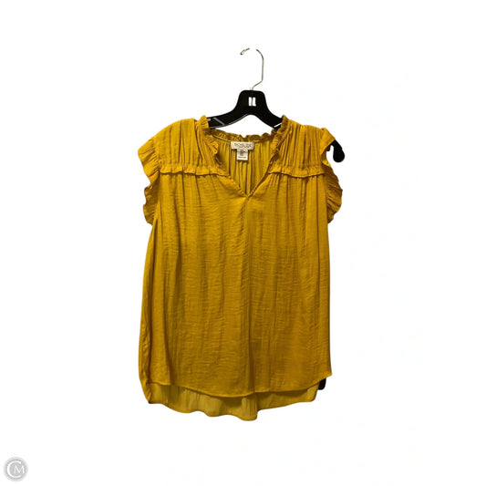 Top Sleeveless By Rachel Zoe In Yellow, Size: M