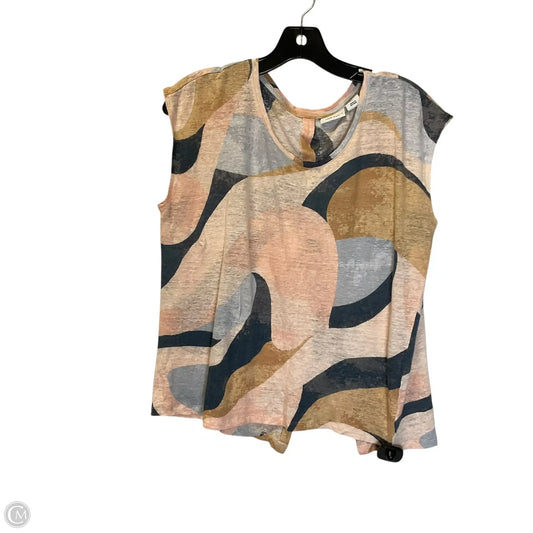 Top Short Sleeve By Rachel Zoe In Tan, Size: L
