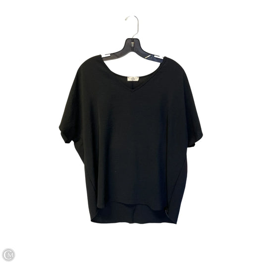 Top Short Sleeve By Entro In Black, Size: M