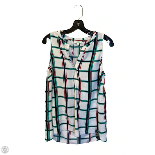 Top Sleeveless By Jade In White, Size: M