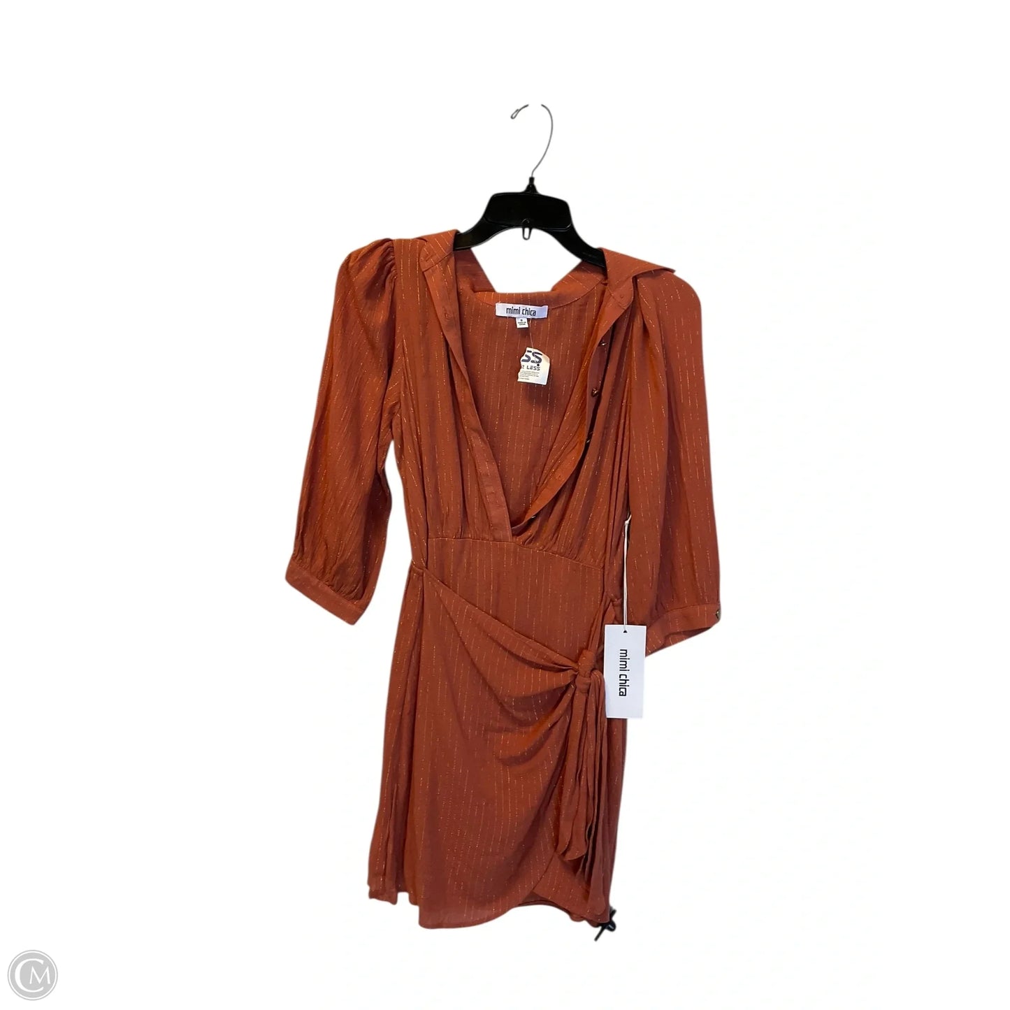 Dress Casual Short By Mimi Chica In Brown, Size: S