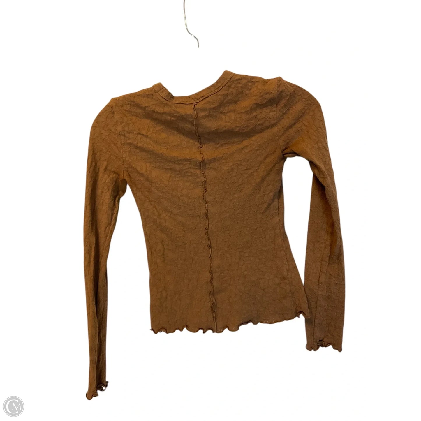Top Long Sleeve By Rag And Bone In Brown, Size: Xs