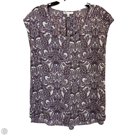 Top Short Sleeve By Dr2 In Paisley Print, Size: M