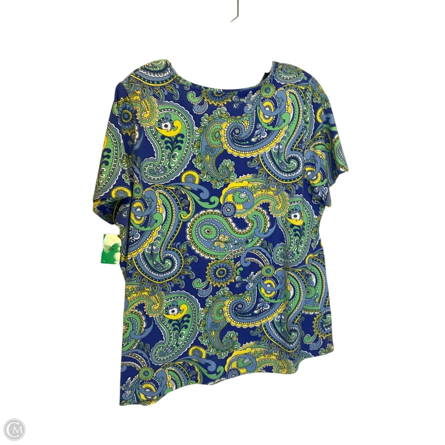 Top Short Sleeve By Talbots In Multi-colored, Size: 1x