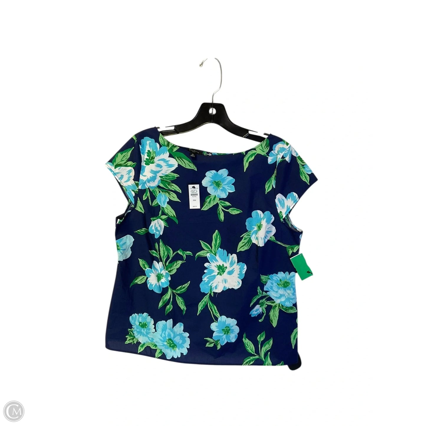 Top Short Sleeve By Talbots In Floral Print, Size: M