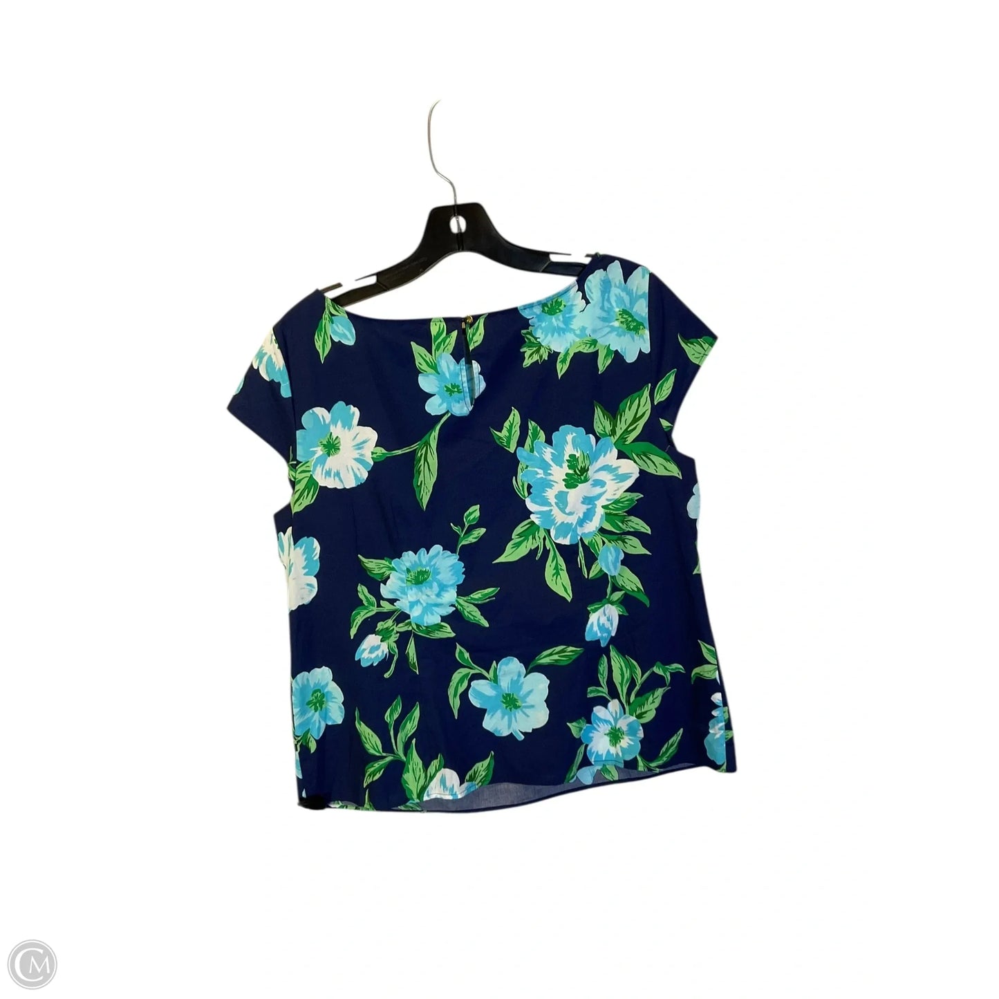 Top Short Sleeve By Talbots In Floral Print, Size: M