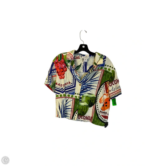 Top Short Sleeve By Rachel Zoe In Floral Print, Size: M