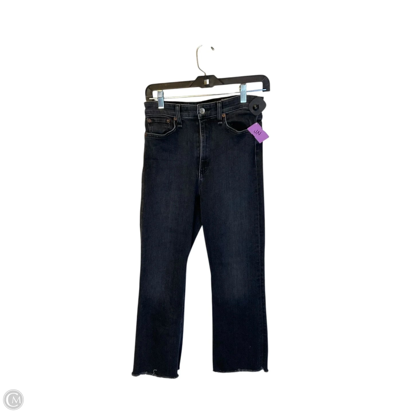 Jeans Flared By Rag & Bones Jeans In Black Denim, Size: 4