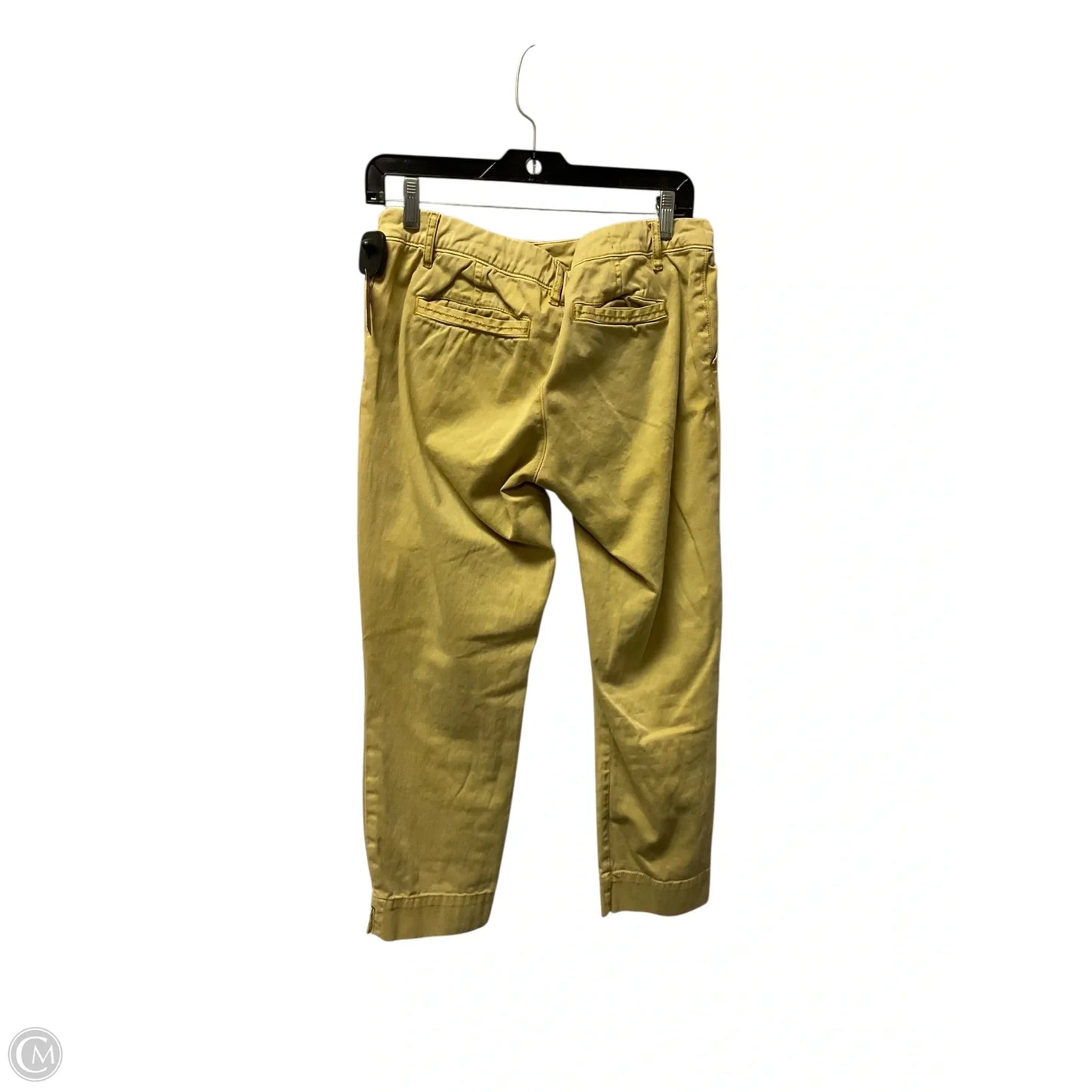 Pants Cropped By Pilcro In Yellow, Size: 4