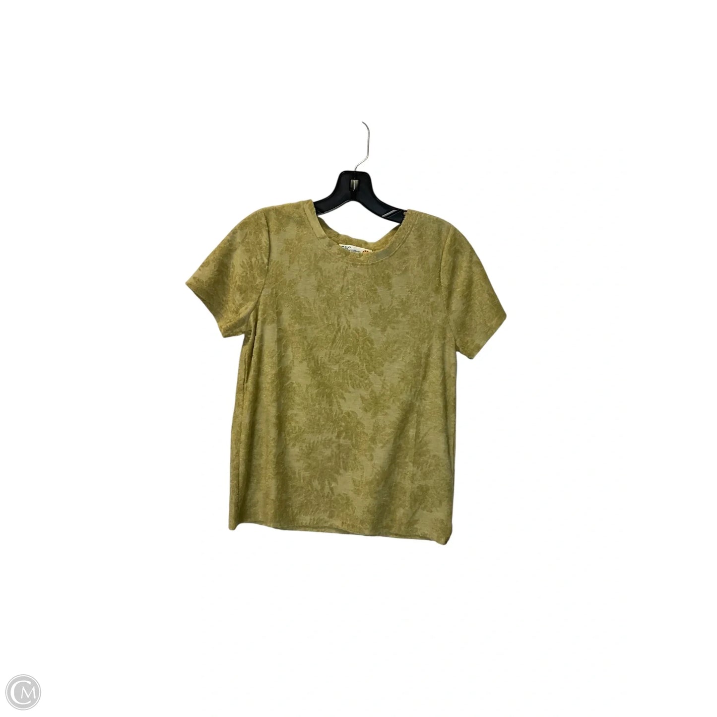 Top Short Sleeve By C And C In Green, Size: M