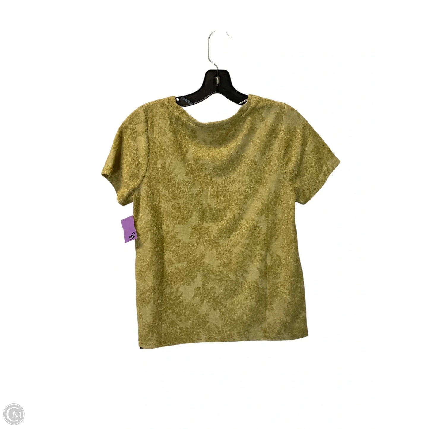 Top Short Sleeve By C And C In Green, Size: M