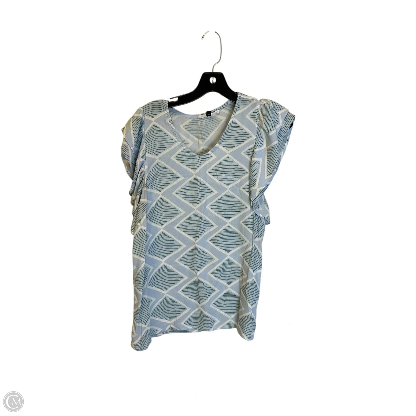 Top Short Sleeve By Clothes Mentor In Blue, Size: L