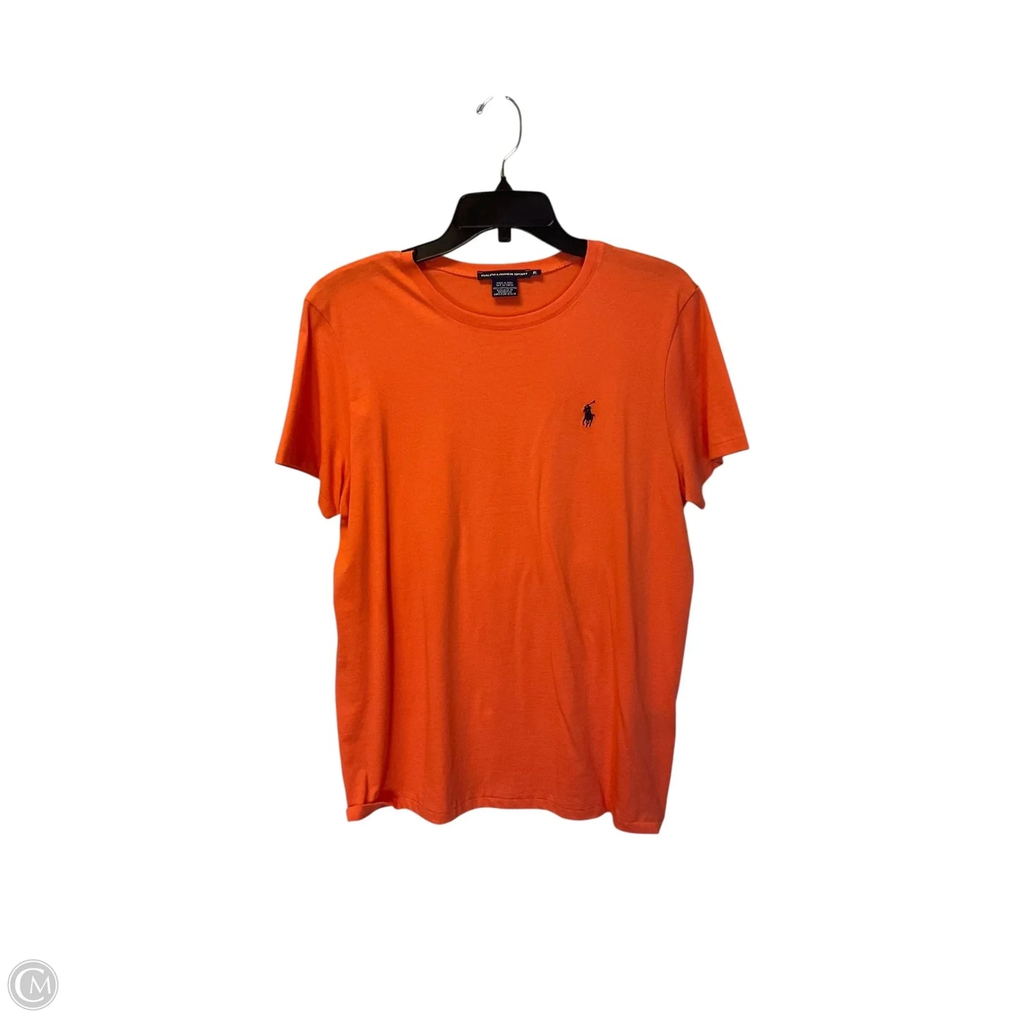 Top Short Sleeve By Ralph Lauren Collection In Orange, Size: Xl