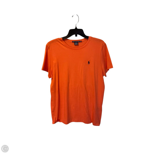 Top Short Sleeve By Ralph Lauren Collection In Orange, Size: Xl