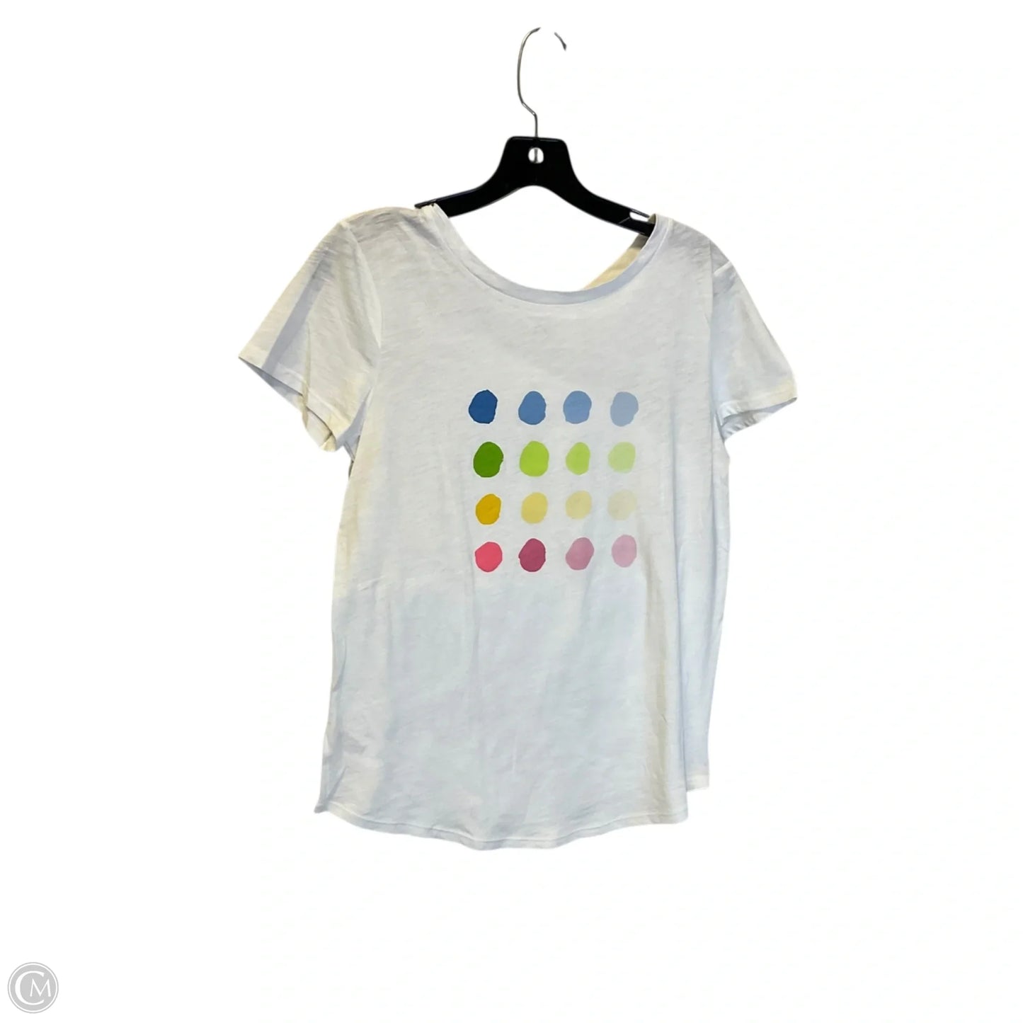 Top Short Sleeve Basic By Loft In White, Size: S