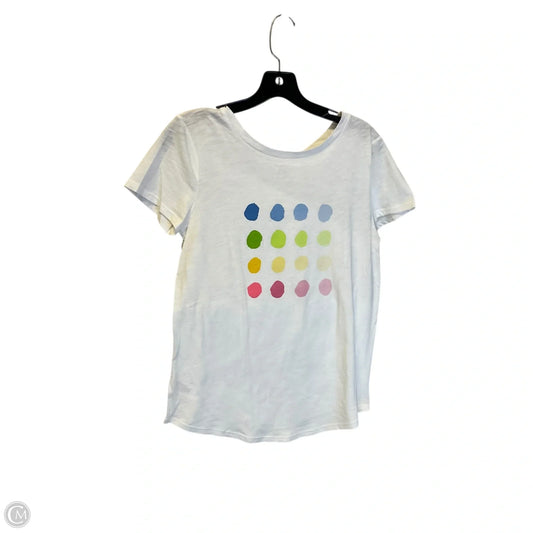 Top Short Sleeve Basic By Loft In White, Size: S