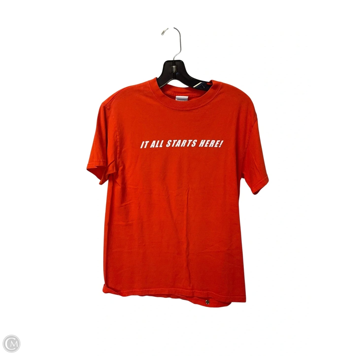 Top Short Sleeve Basic By Clothes Mentor In Orange, Size: S