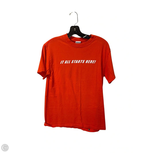 Top Short Sleeve Basic By Clothes Mentor In Orange, Size: S