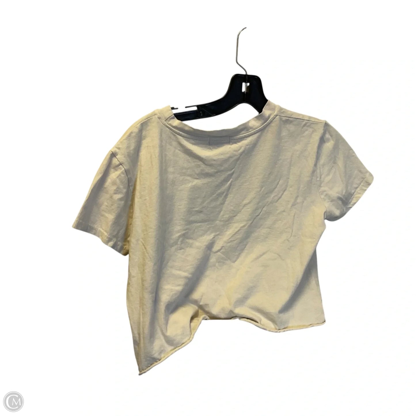Top Short Sleeve By Clothes Mentor In Cream, Size: S
