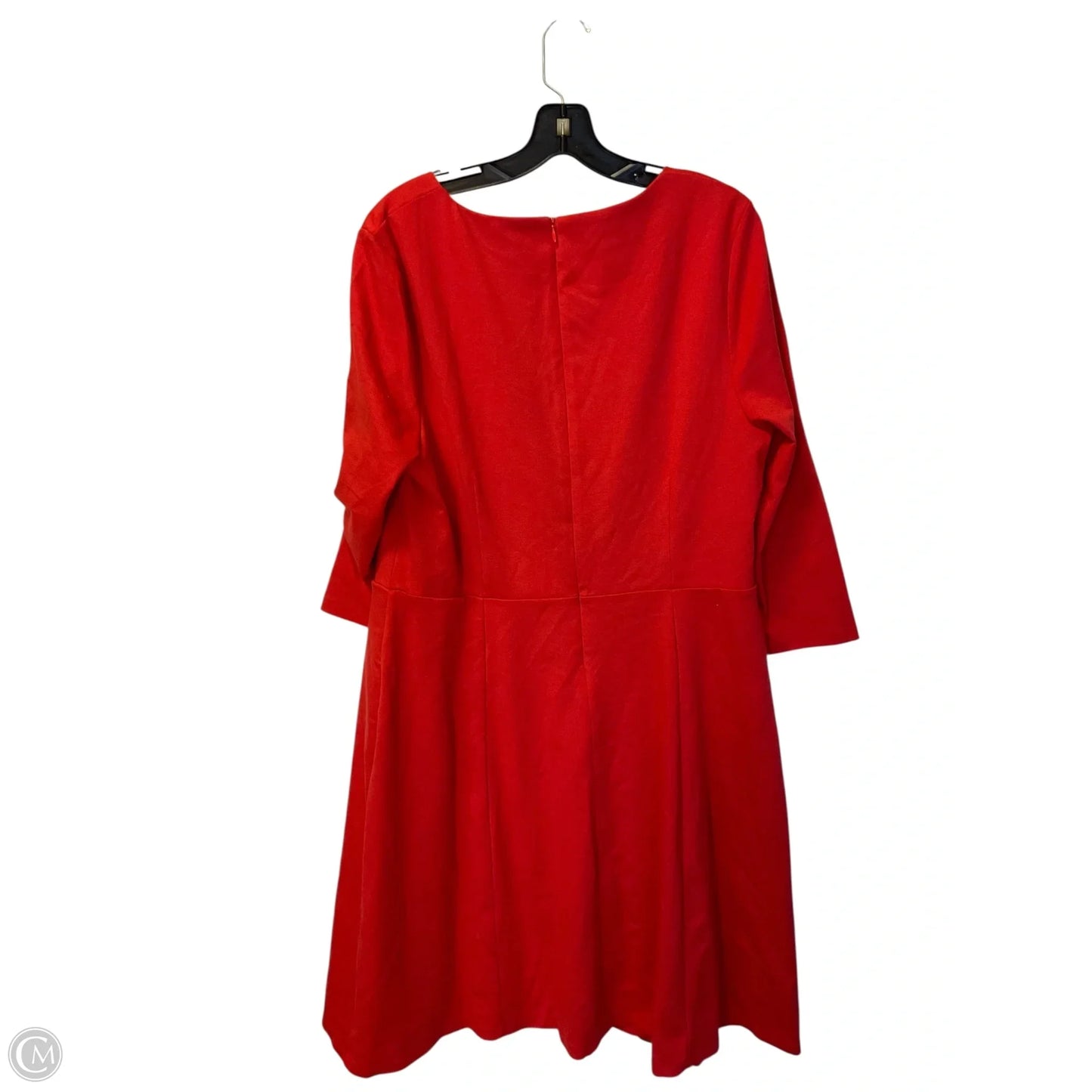 Dress Casual Midi By Boden In Red, Size: Xl