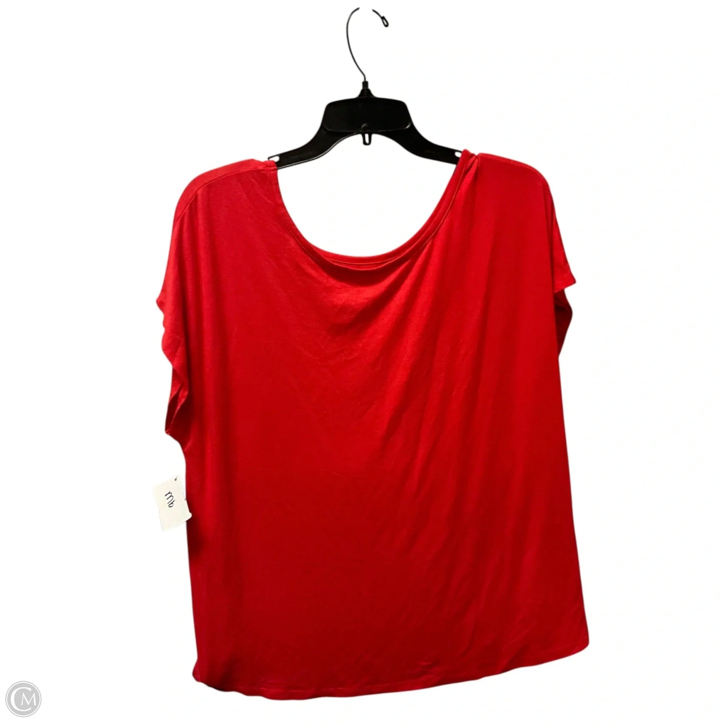 Top Short Sleeve By Clothes Mentor In Red, Size: M