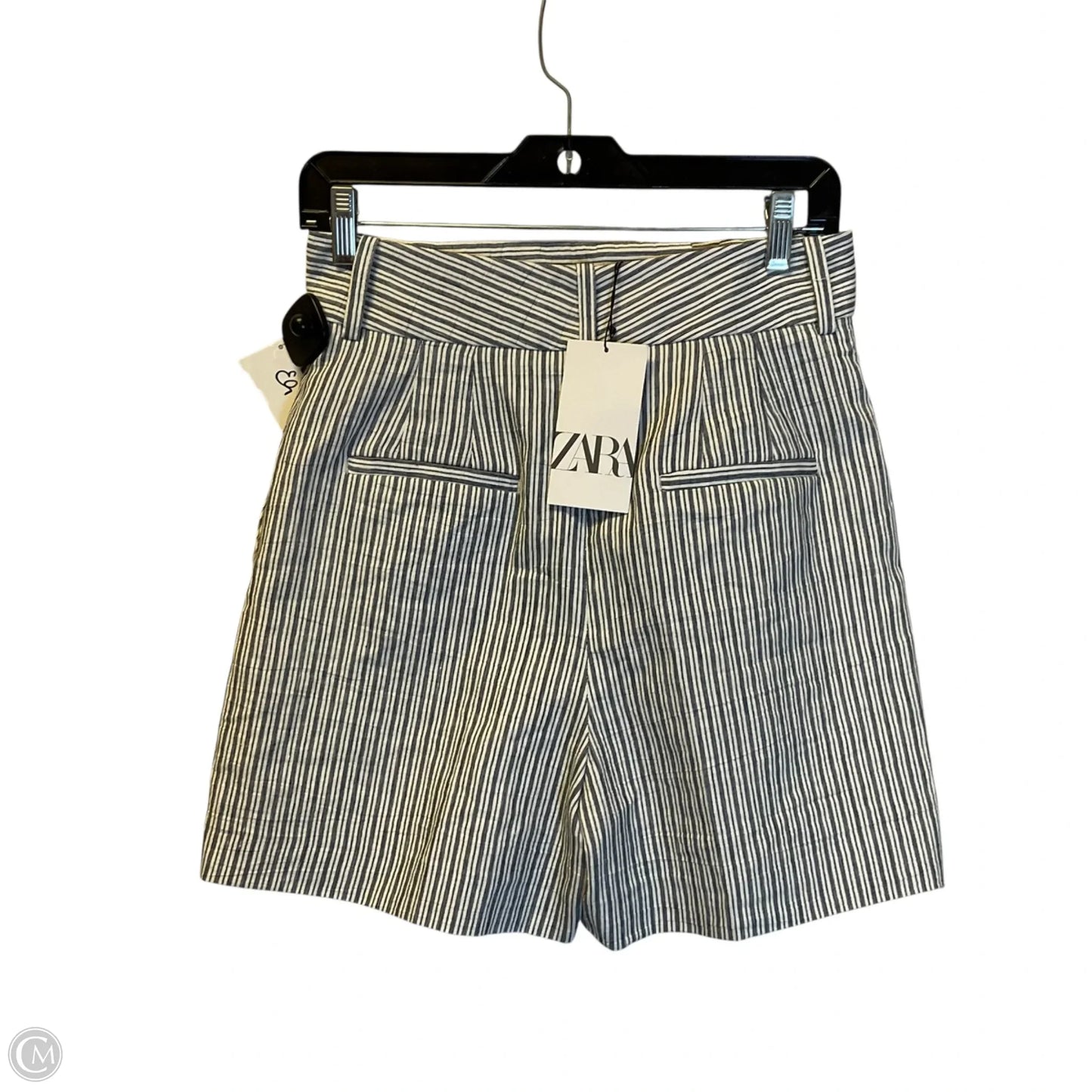 Shorts By Zara In Striped Pattern, Size: M