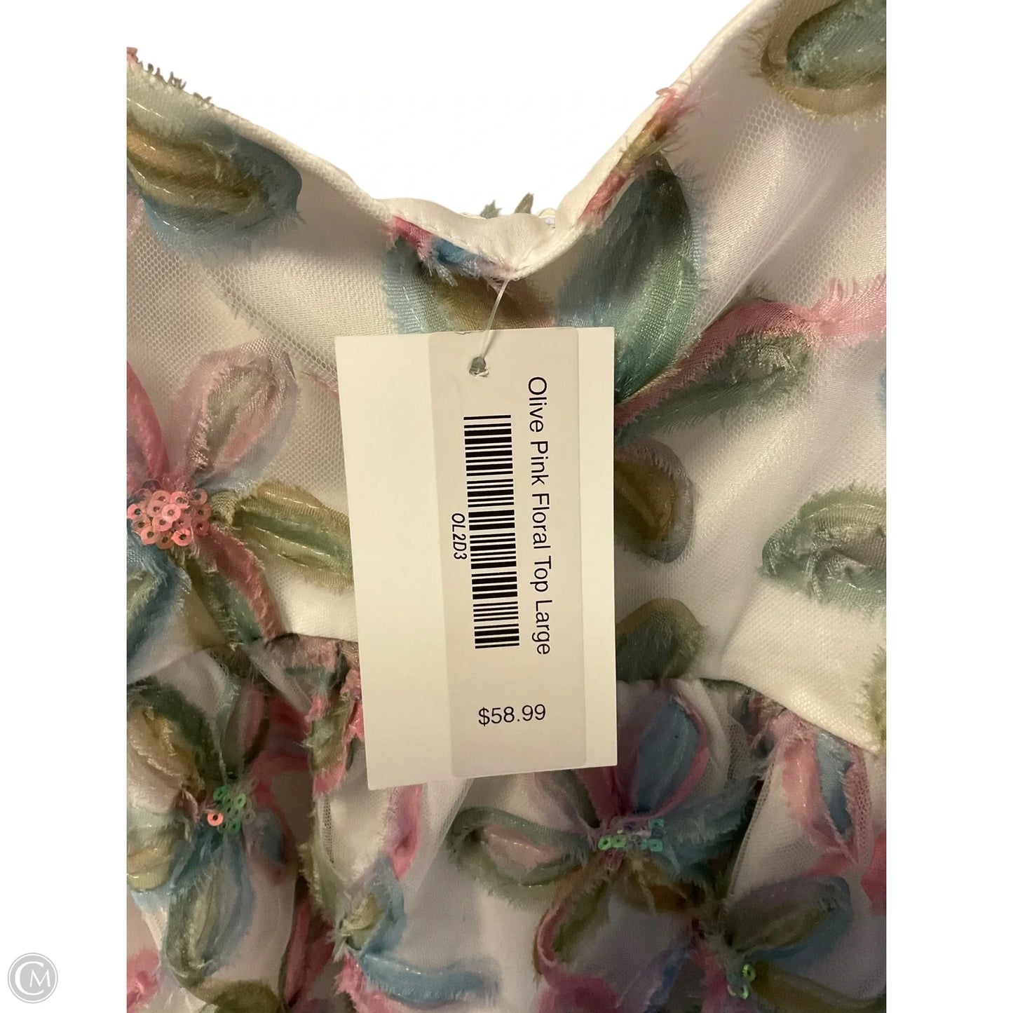 Top Short Sleeve By Clothes Mentor In Floral Print, Size: L