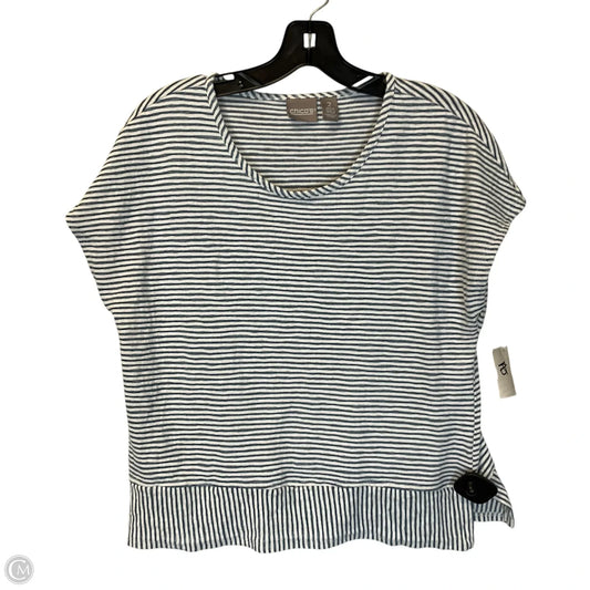 Top Short Sleeve By Chicos In Striped Pattern, Size: M