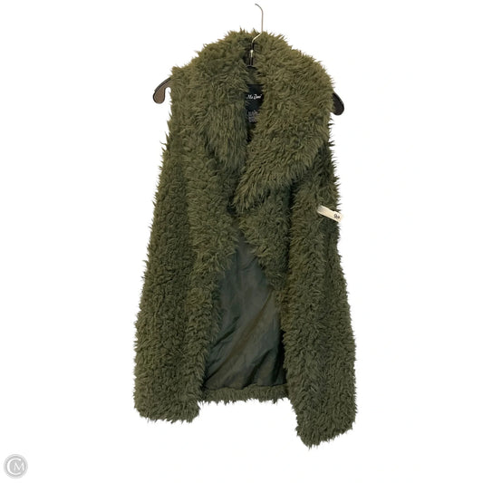 Vest Faux Fur & Sherpa By Me Jane In Green, Size: L