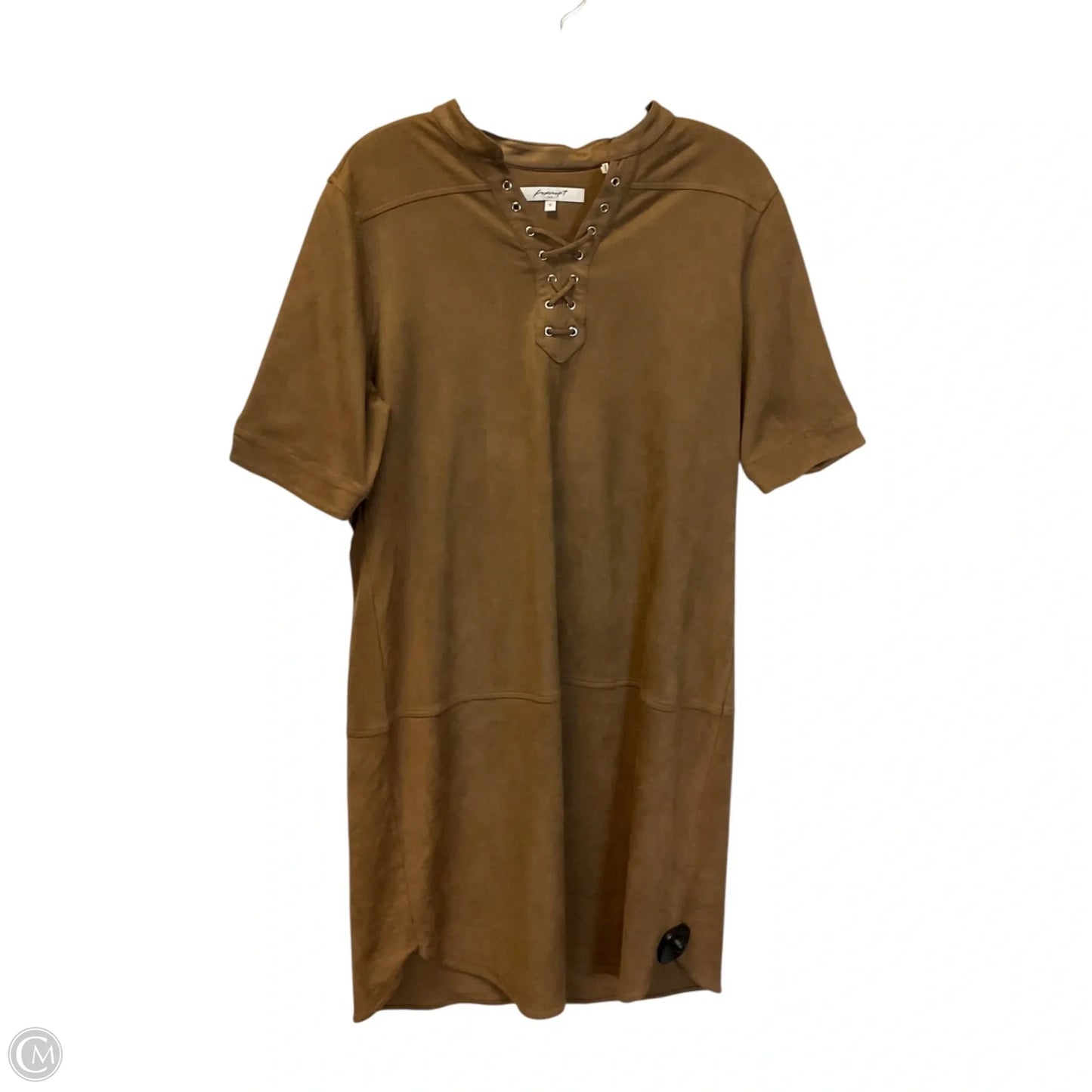 Dress Casual Midi By Foxcroft In Brown, Size: L