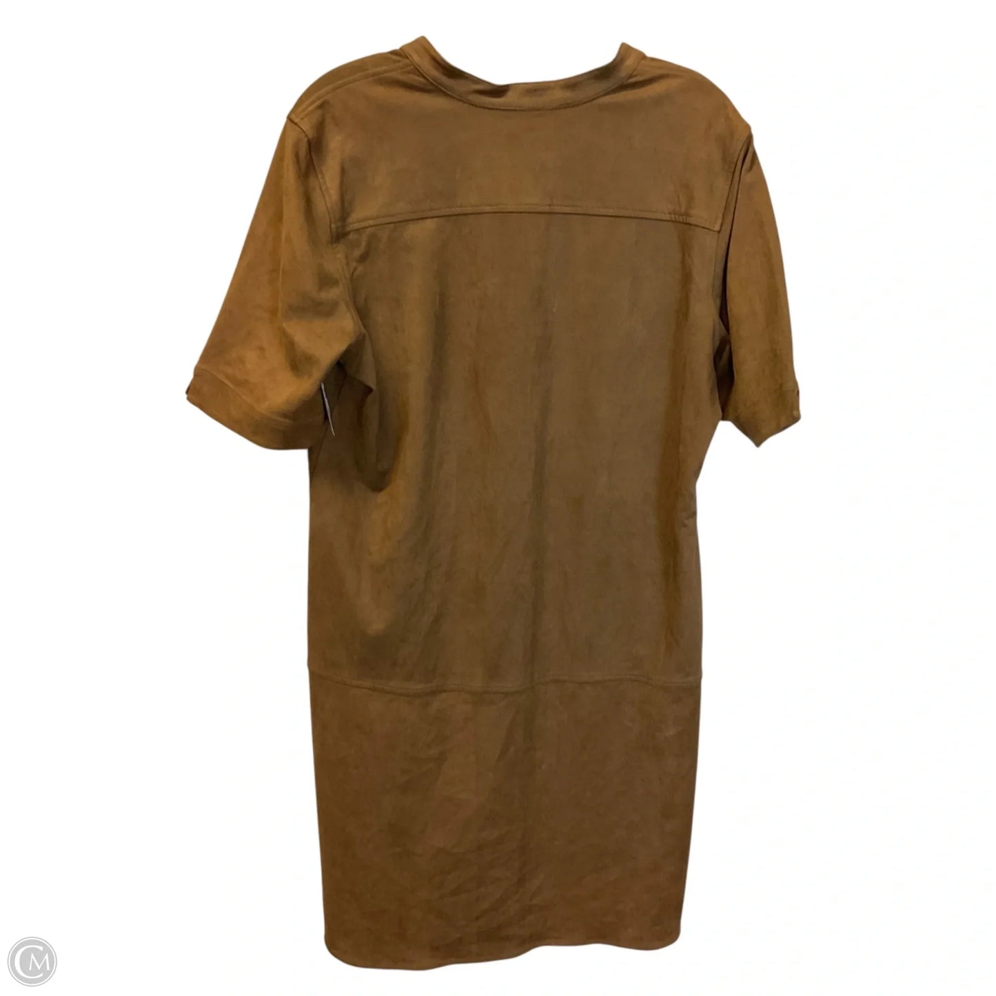 Dress Casual Midi By Foxcroft In Brown, Size: L